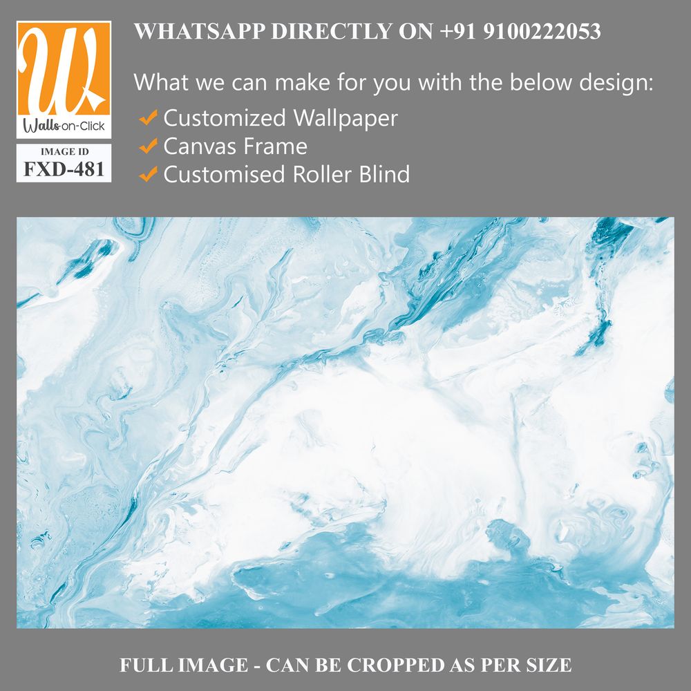 Abstract Blue and White Painting Texture Background Wallpaper [WP-FXD-481]