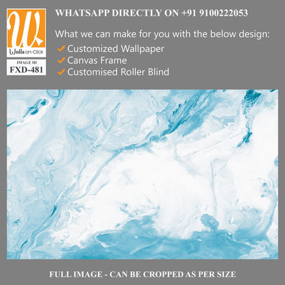 Abstract Blue and White Painting Texture Background Wallpaper [WP-FXD-481]