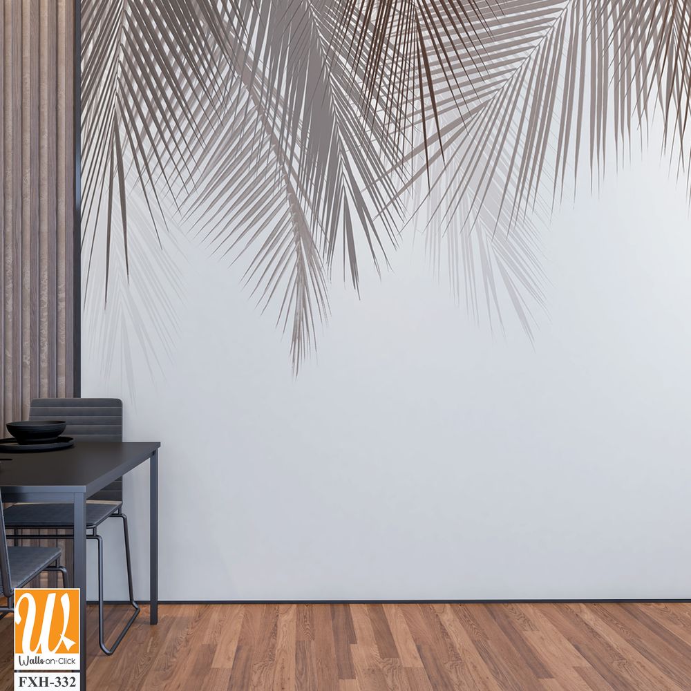 Tropical leaves design for digital print wallpaper [WP-FXH-332]