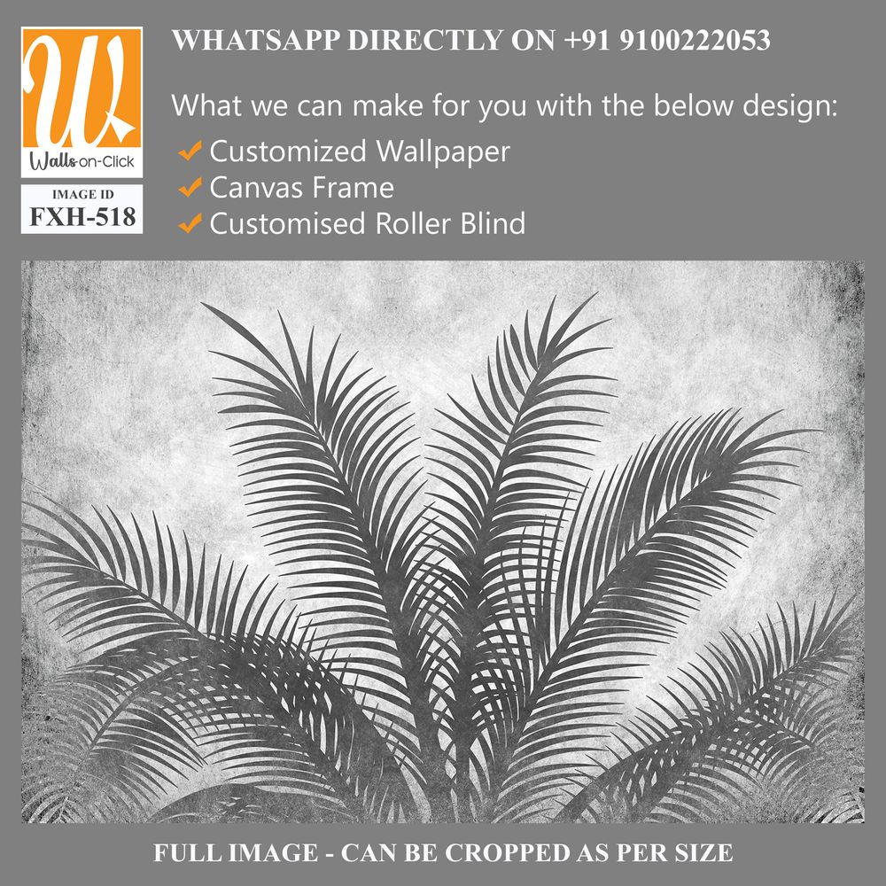 Tropical leaves and Trees Wallpaper design - 3D illustration [WP-FXH-518]