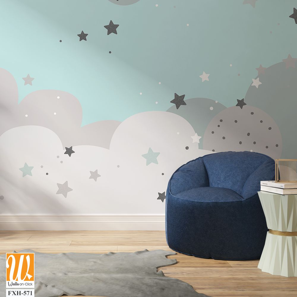 Kids room wallpaper design for digital printing [WP-FXH-571]