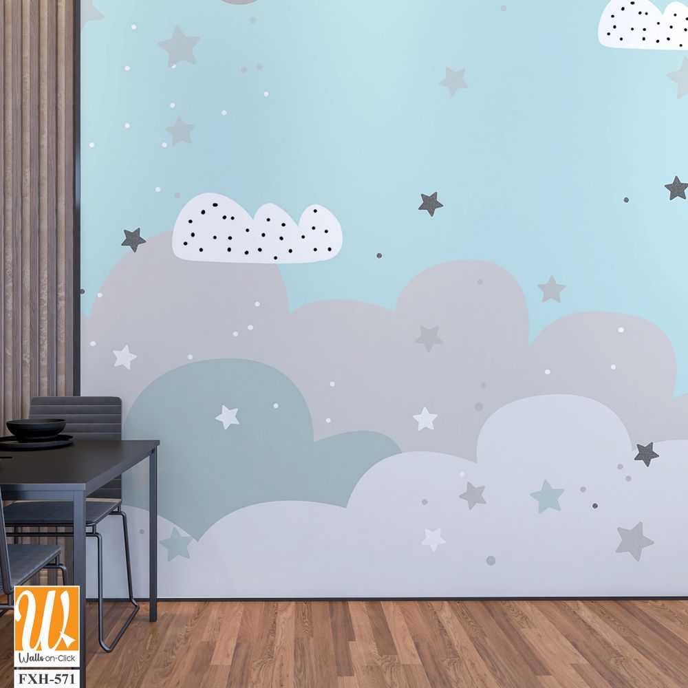 Kids room wallpaper design for digital printing [WP-FXH-571]