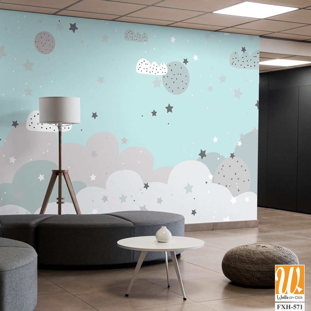 Kids room wallpaper design for digital printing [WP-FXH-571]